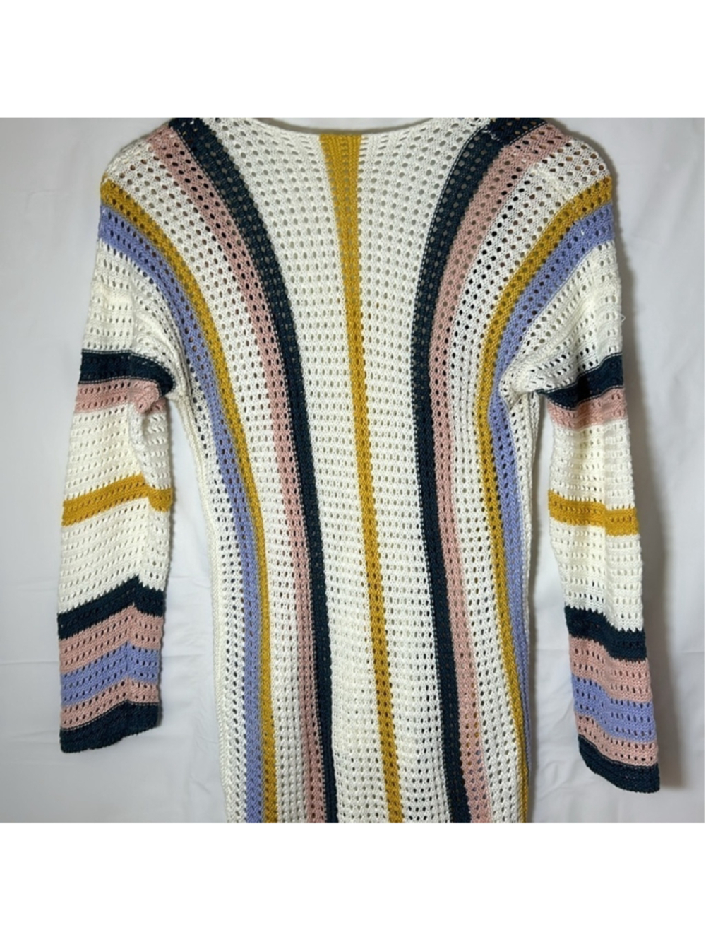 Boho Bohemian crochet cover up dress knit beach loungewear hippie Boho colourful - Picture 10 of 11